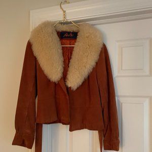 1970's Aviator Jacket w/ tie waist